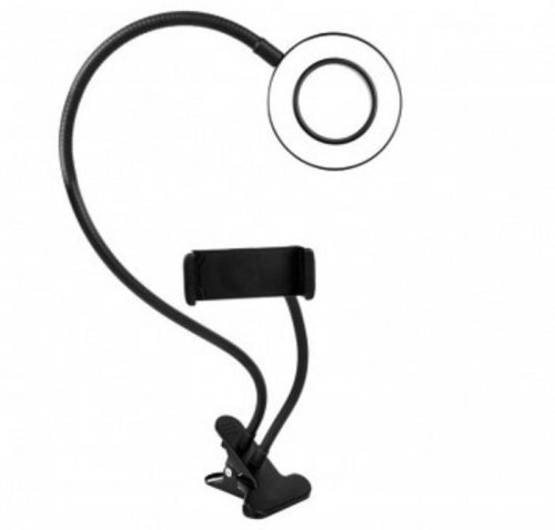 Светильник светодиодный с диммером и штативом для телефона Camelion KD-848 C02 7Вт IP20 Черный картинка 